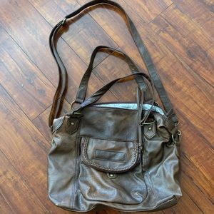 American Eagle brown faux leather shoulder bag